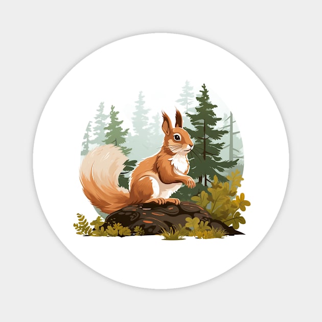 Squirrel Whisperer Magnet by zooleisurelife